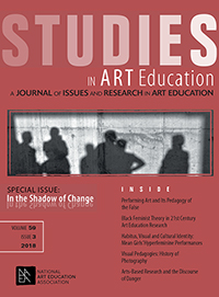 Cover image for Studies in Art Education, Volume 59, Issue 3, 2018