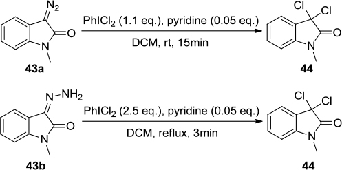 Figure 14 Lewis base-catalyzed chlorination facilitated by PhICl2.