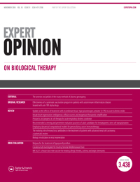 Cover image for Expert Opinion on Biological Therapy, Volume 16, Issue 11, 2016