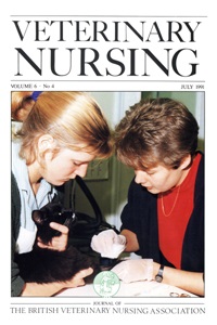 Cover image for Veterinary Nursing Journal, Volume 6, Issue 4, 1991