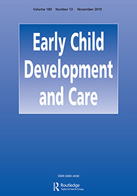 Cover image for Early Child Development and Care, Volume 189, Issue 13, 2019