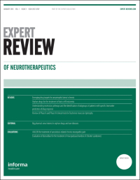 Cover image for Expert Review of Neurotherapeutics, Volume 20, Issue 6, 2020