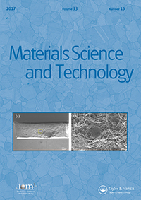Cover image for Materials Science and Technology, Volume 33, Issue 15, 2017