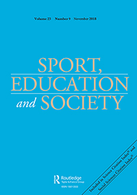 Cover image for Sport, Education and Society, Volume 23, Issue 9, 2018