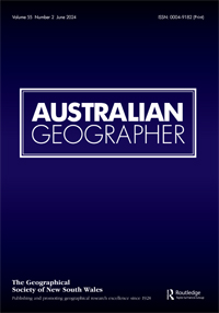 Cover image for Australian Geographer, Volume 55, Issue 2, 2024