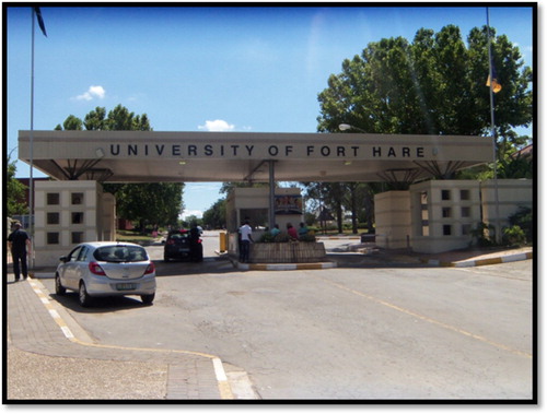 Figure 4. The entrance to UFH Alice campus.