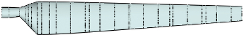 Figure 1. NREL Phase VI wind turbine blade generated in QBlade.