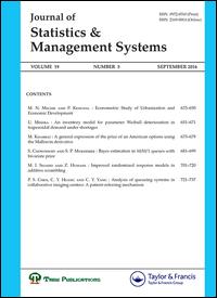 Cover image for Journal of Statistics and Management Systems, Volume 22, Issue 2, 2019