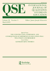 Cover image for International Journal of Qualitative Studies in Education, Volume 32, Issue 3, 2019