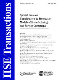 Cover image for IISE Transactions, Volume 50, Issue 3, 2018