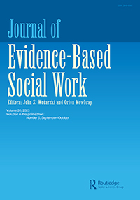 Cover image for Journal of Evidence-Based Social Work, Volume 20, Issue 5, 2023