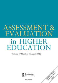 Cover image for Assessment & Evaluation in Higher Education, Volume 47, Issue 5, 2022