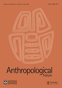 Cover image for Anthropological Forum, Volume 30, Issue 1-2, 2020