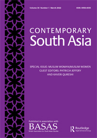 Cover image for Contemporary South Asia, Volume 30, Issue 1, 2022