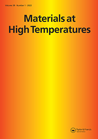 Cover image for Materials at High Temperatures, Volume 39, Issue 1, 2022