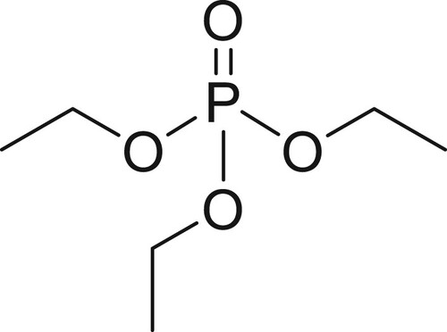 Figure 1. Chemical structure of triethyl phosphate.