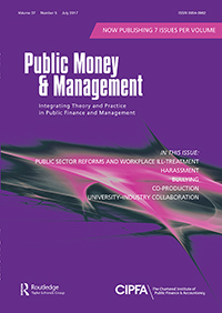 Cover image for Public Money & Management, Volume 37, Issue 5, 2017