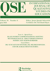 Cover image for International Journal of Qualitative Studies in Education, Volume 34, Issue 6, 2021