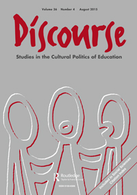 Cover image for Discourse: Studies in the Cultural Politics of Education, Volume 36, Issue 4, 2015