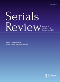 Cover image for Serials Review, Volume 48, Issue 1-2, 2022