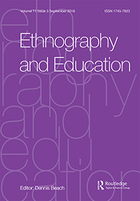 Cover image for Ethnography and Education, Volume 11, Issue 3, 2016