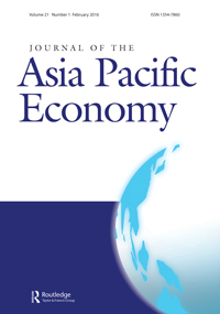 Cover image for Journal of the Asia Pacific Economy, Volume 21, Issue 1, 2016