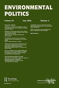 Cover image for Environmental Politics, Volume 29, Issue 5, 2020