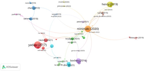 Figure 4. Document co-citation network.