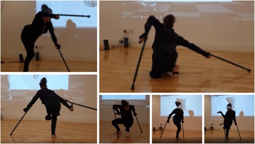 Figure 4. Tanya Erhart in rehearsal for the project.