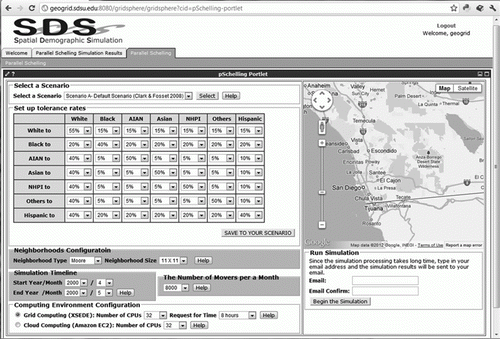 Figure 2.  User interface for the parameter settings.