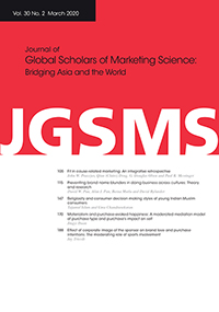 Cover image for Journal of Global Scholars of Marketing Science, Volume 30, Issue 2, 2020