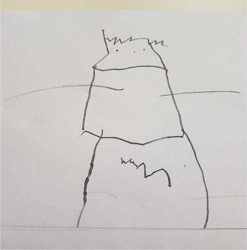 Figure 6. Drawing by a child who was placed in the fifth category.