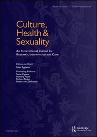 Cover image for Culture, Health & Sexuality, Volume 18, Issue 3, 2016