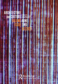 Cover image for Architecture and Culture, Volume 9, Issue 2, 2021