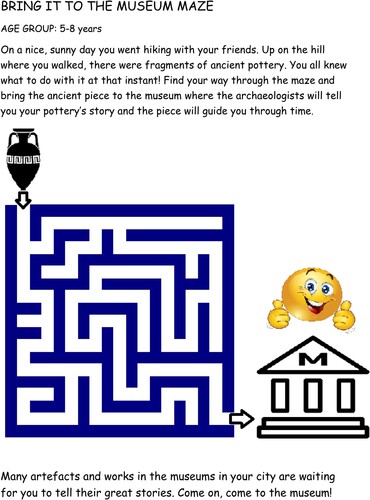 Figure 3. The ‘Museum Maze’ game. (Image credit: FETAV).