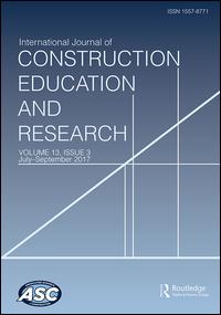 Cover image for International Journal of Construction Education and Research, Volume 9, Issue 3, 2013