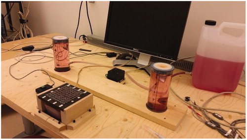 Figure 2. The arrangement of pickup and target tubes.