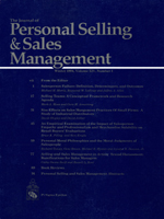 Cover image for Journal of Personal Selling & Sales Management, Volume 14, Issue 1, 1994