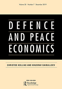 Cover image for Defence and Peace Economics, Volume 30, Issue 7, 2019