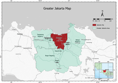 Figure 5. Greater Jakarta agglomeration (Jabodetabek).