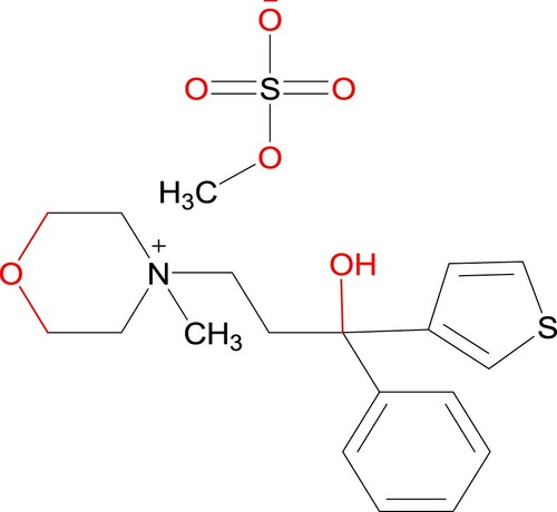 Figure 1. Structure of tiemonium methylsulphate.