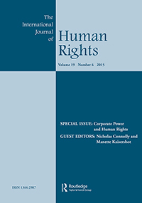 Cover image for The International Journal of Human Rights, Volume 19, Issue 6, 2015
