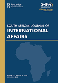 Cover image for South African Journal of International Affairs, Volume 25, Issue 4, 2018