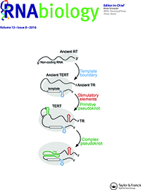 Cover image for RNA Biology, Volume 13, Issue 8, 2016