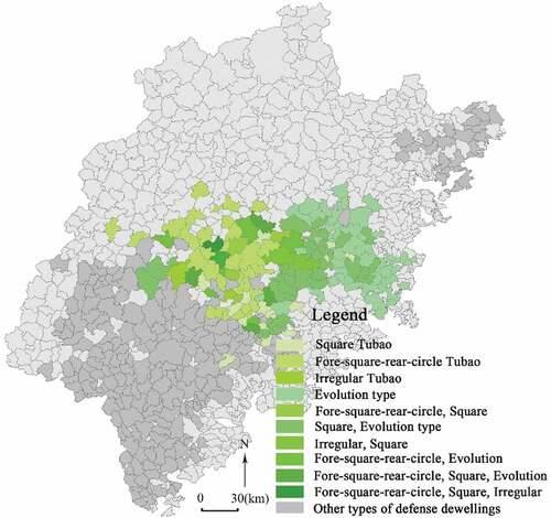 Figure 10. Distribution map of Tubao.