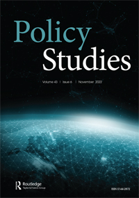 Cover image for Policy Studies, Volume 43, Issue 6, 2022