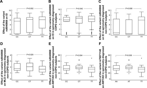 Figure 1 Effect of the CHRN variants on chest CT manifestations.