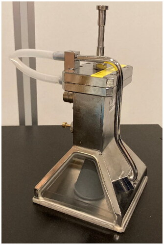 Figure 2. Lucite cone applicator (LCA). The antenna operates at 434 MHz and has an aperture of 10 × 10 cm2