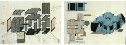 Figure 19. Decomposition and composition of Kiosk K67 (Stierli, Kulić, and Klarin Citation2018).