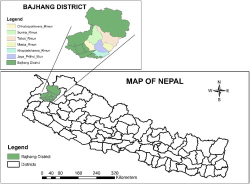 Figure 3. Map of the study area (Source: ArcGIS).